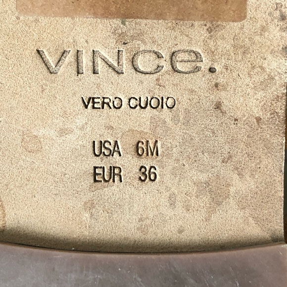 VINCE | PIERS | LEATHER AND SUEDE SLIDE SANDAL. 6M - Picture 8 of 8